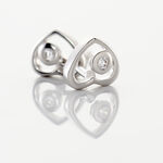 Boucles D'oreilles Puces Ashley Argent Blanc Oxyde De Zirconium - Puces Femme | Marc Orian