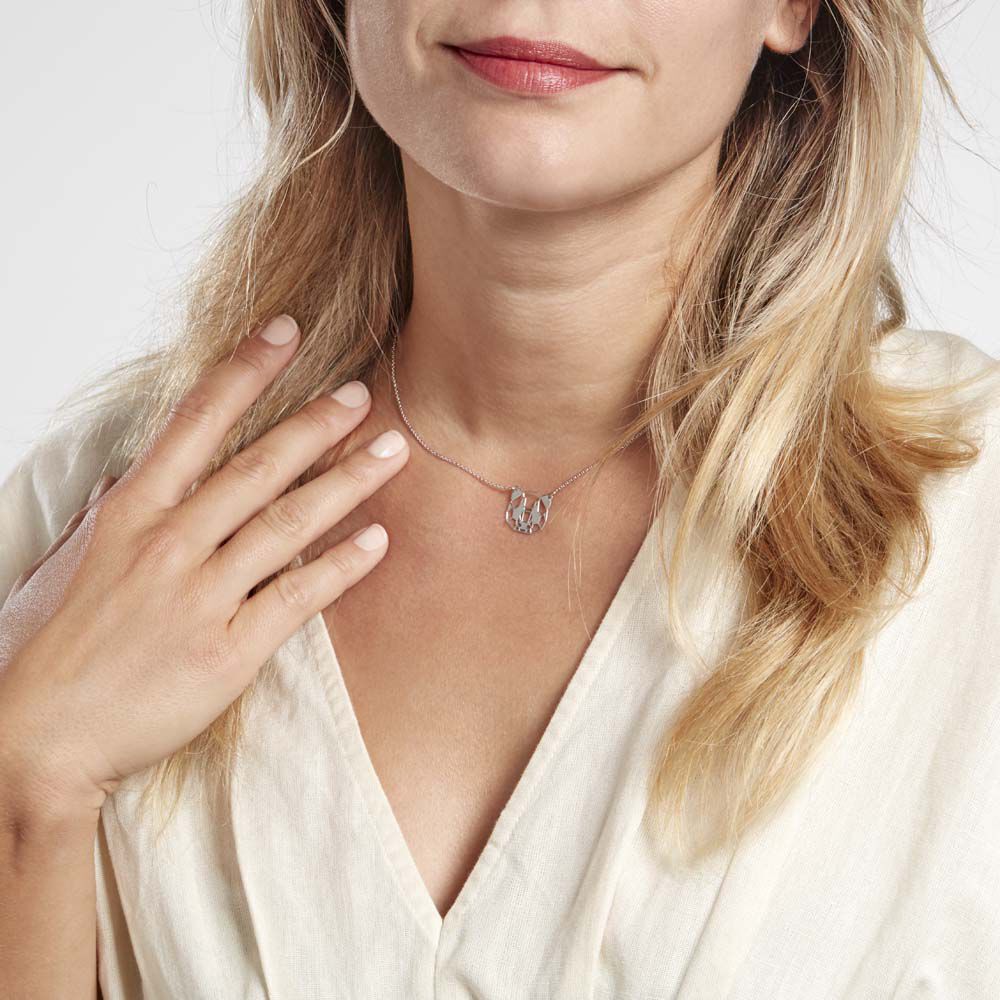 Collier Romy Origami Argent Blanc - Colliers Femme | Marc Orian