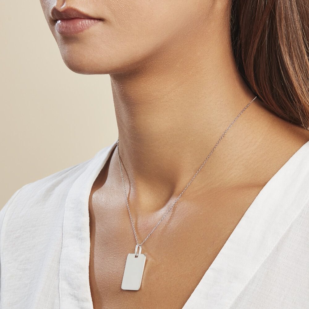 Pendentif Leyel Argent Blanc - Bijoux personnalisés Famille | Marc Orian