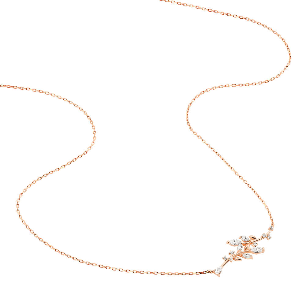 Collier Wendy Argent Rose Oxyde De Zirconium -  Femme | Marc Orian
