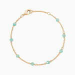 Bracelet Calliope Plaqu&eacute; Or Dor&eacute; Amazonite - Bracelets fantaisie Femme | Marc Orian