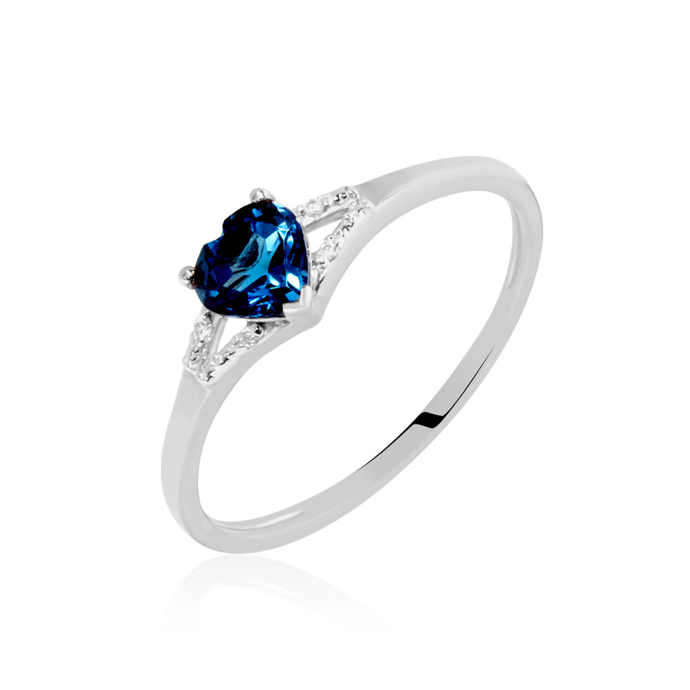 Bague Grishilda Or Blanc Topaze Oxyde - Bagues pierres fines Femme | Marc Orian