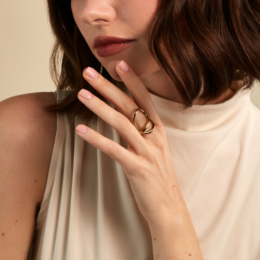 Bague Hesperie Acier Jaune - Bijoux fantaisie Femme | Marc Orian