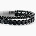 Bracelet Jourdan Cuir De Vache Noir Onyx - Bracelets cuir Homme | Marc Orian