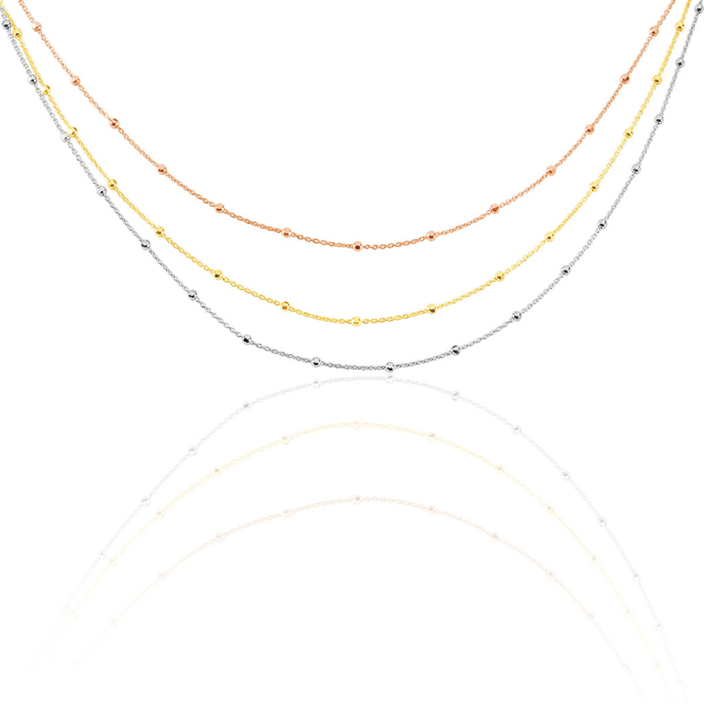 Collier Clorinthe Argent Tricolore - Colliers multirangs Femme | Marc Orian