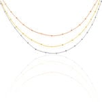 Collier Clorinthe Argent Tricolore - Colliers multirangs Femme | Marc Orian