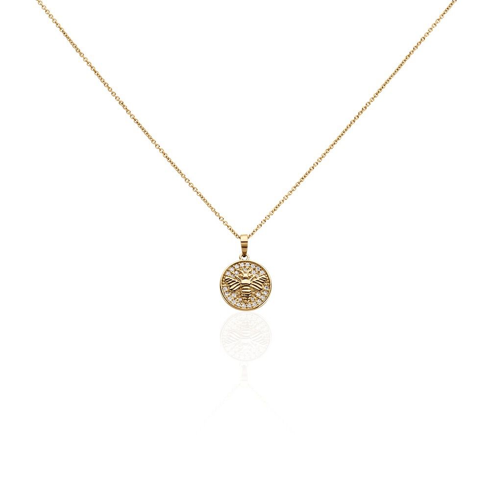Collier Abelha Plaqué Or Jaune Oxyde De Zirconium - Colliers avec pierres Femme | Marc Orian