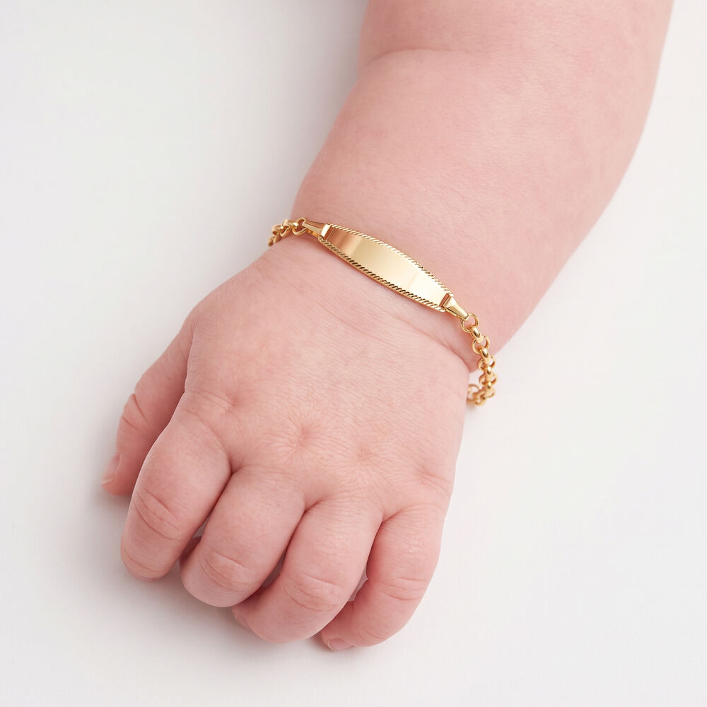 Bracelet Identit&eacute; Marcel Or Jaune - Gourmettes Enfant | Marc Orian