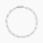 Bracelet Anilo Argent Blanc - Bracelets fantaisie Homme | Marc Orian