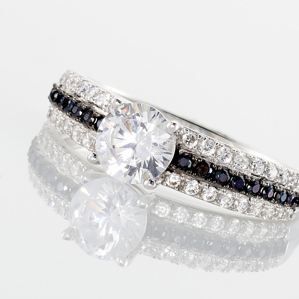 Bague Solitaire Katrina Or Blanc Oxyde De Zirconium - Bagues Solitaire Femme | Marc Orian