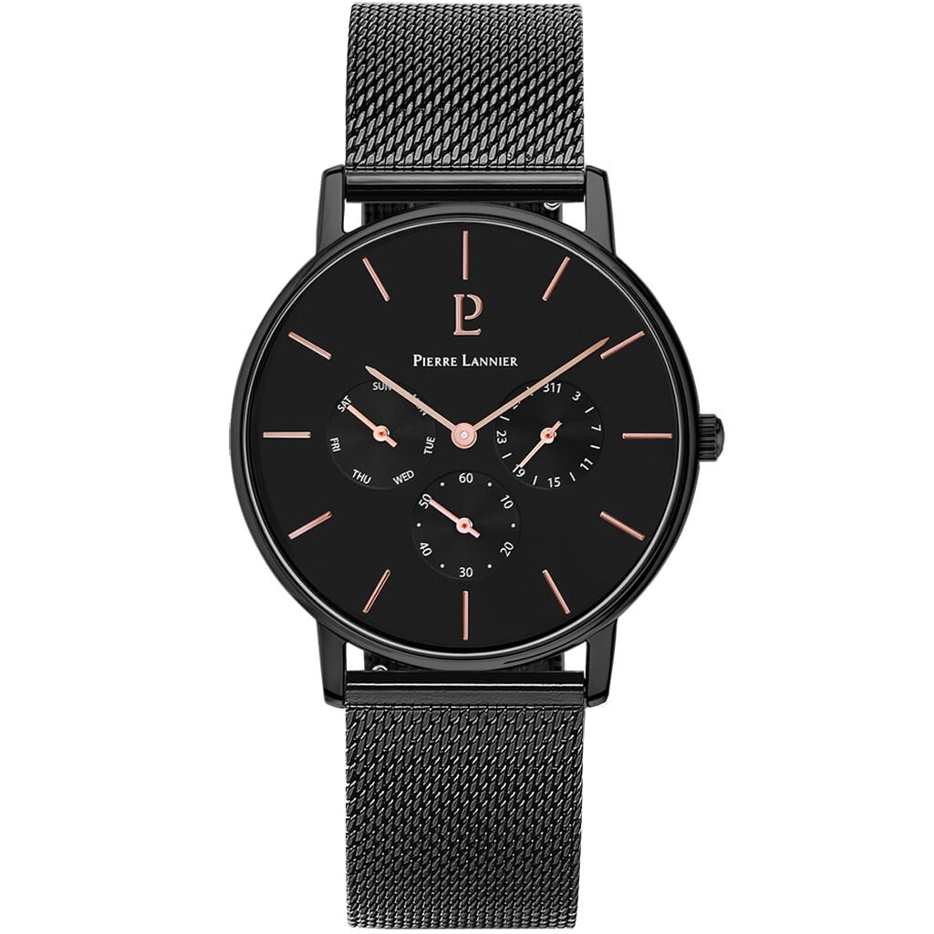 Montre Pierre Lannier Collection Cityline Noir - Montres étanches Homme | Marc Orian