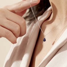 Collier Goutte Or Blanc Saphir - Colliers Femme | Marc Orian