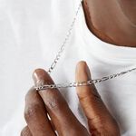 Collier Vivian Argent Blanc - Chaines Homme | Marc Orian