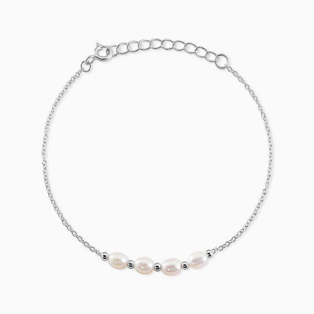 Bracelet Flawless Argent Blanc Perle De Culture - Bracelets fantaisie Femme | Marc Orian