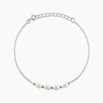 Bracelet Flawless Argent Blanc Perle De Culture - Bracelets fantaisie Femme | Marc Orian