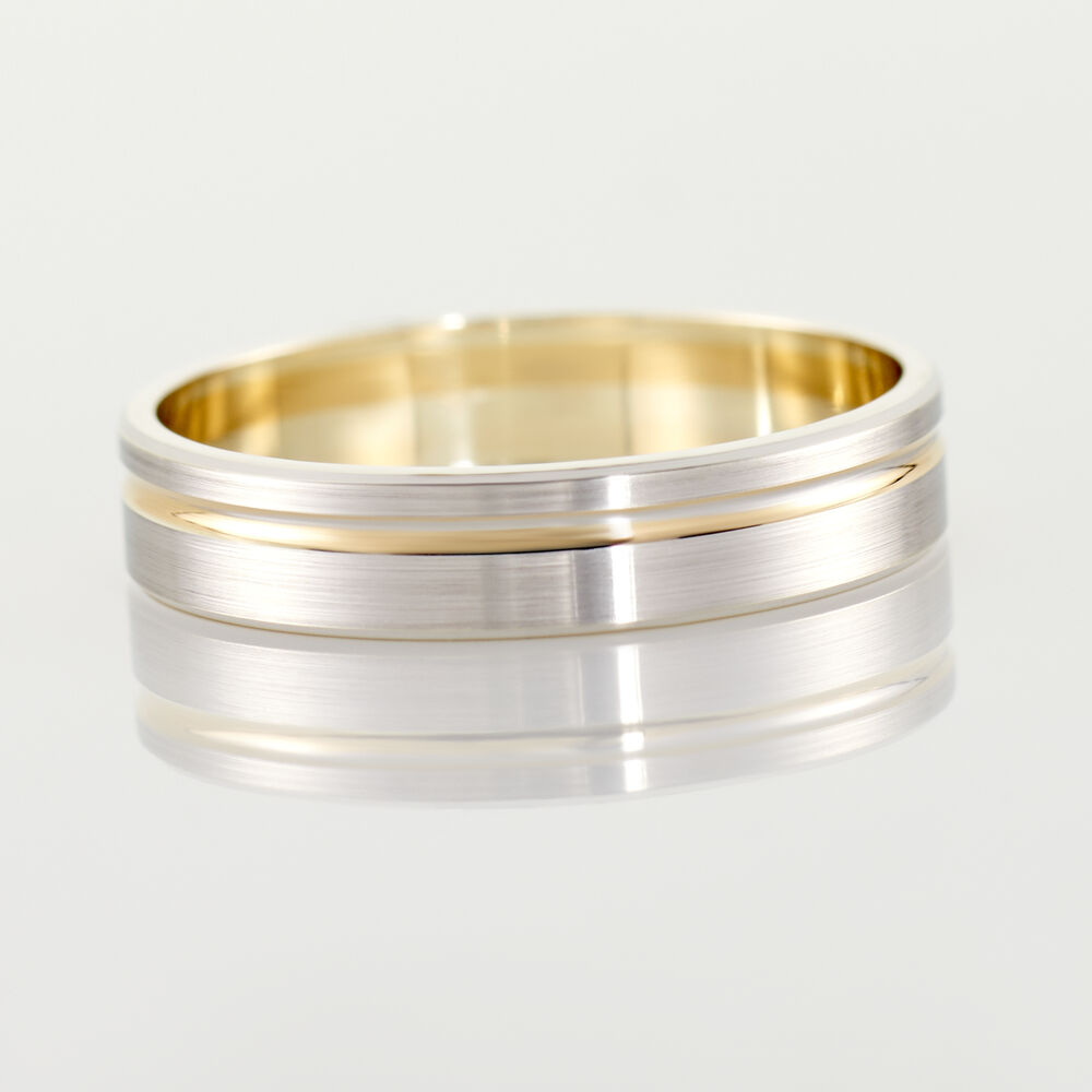 Alliance Marcio Ruban Plat Or Bicolore - Alliances duo Unisex | Marc Orian