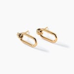Boucles D'oreilles Pendantes Infinitude Plaqu&eacute; Or Dor&eacute; - Pendantes Femme | Marc Orian