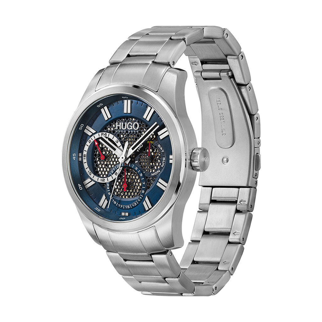 Montre Hugo Skeleton Bleu - Montres Homme | Marc Orian