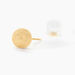Boucles D'oreilles Puces Fidelia Boule Sablee Or Jaune - Puces Femme | Marc Orian