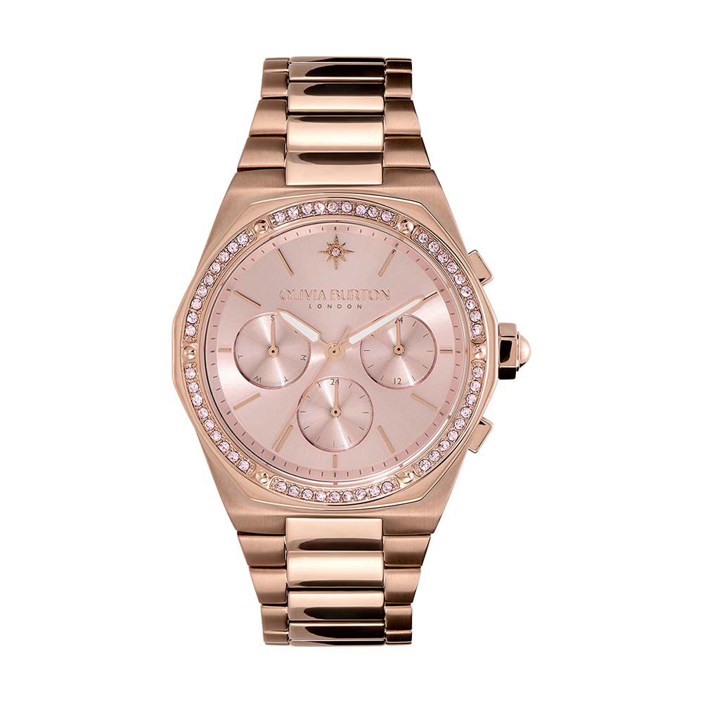 Montre Olivia Burton Hexa Multifonction Rose - Montres étanches Femme | Marc Orian