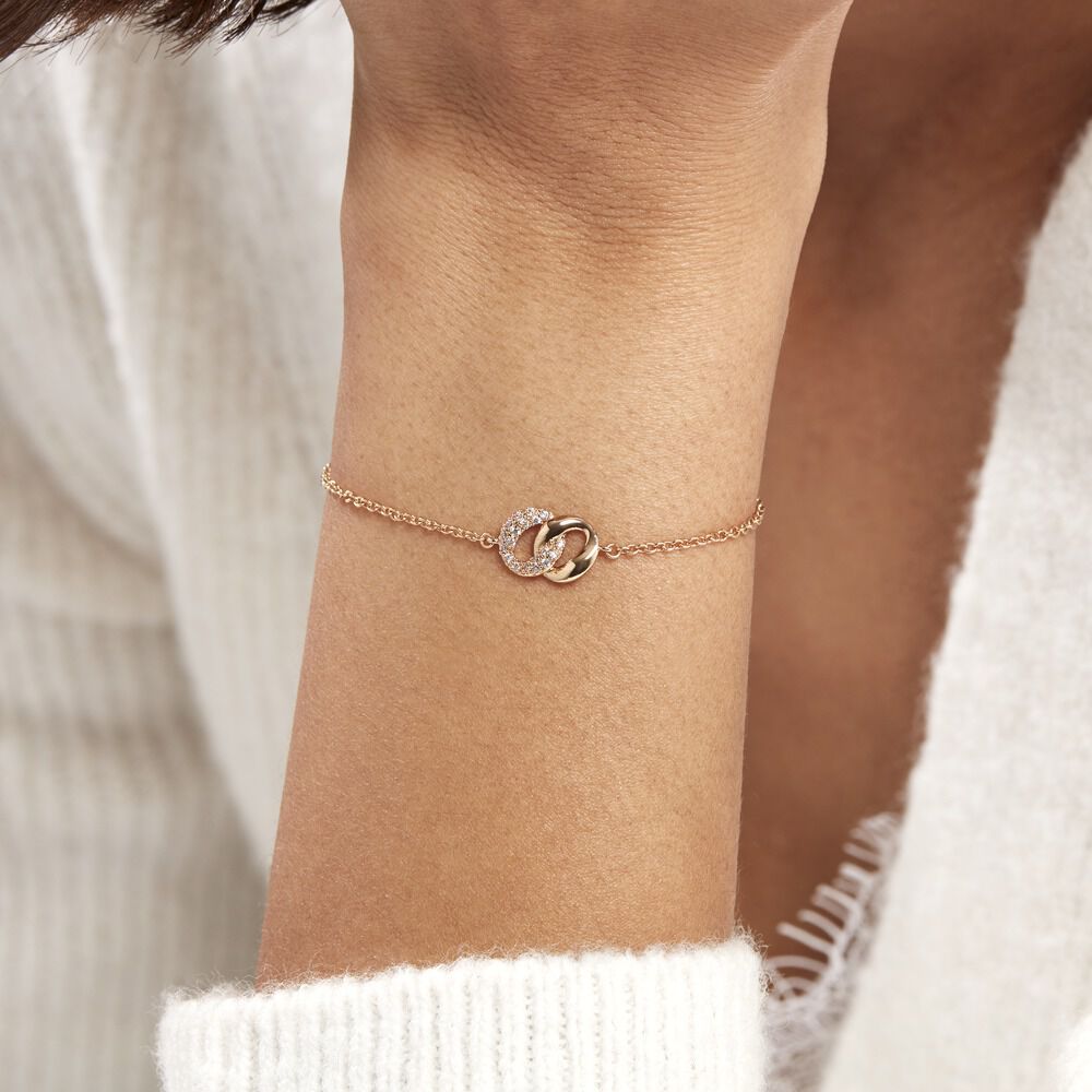 Bracelet Plaqué Or Jaune Amato Oxydes De Zirconium - Bracelets chaînes Femme | Marc Orian