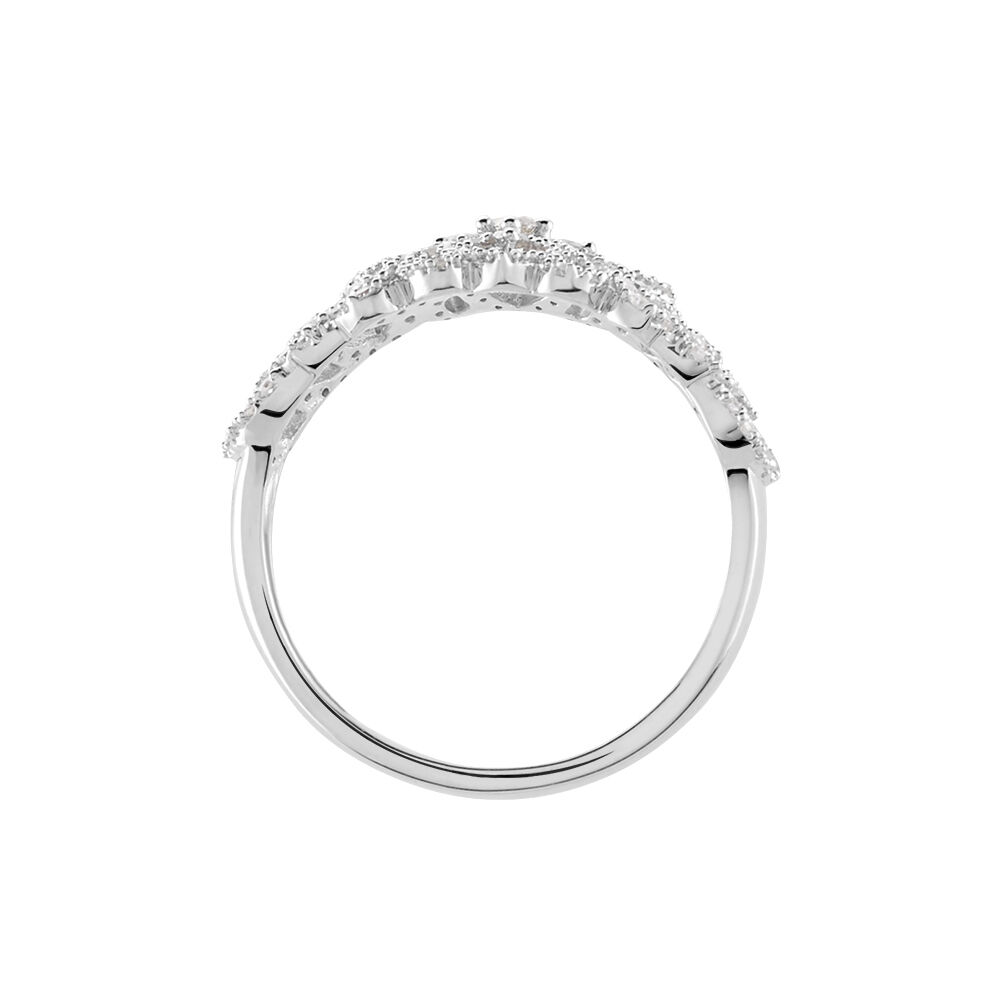 Bague Adanie Or Blanc Diamant - Bagues pierres précieuses Femme | Marc Orian