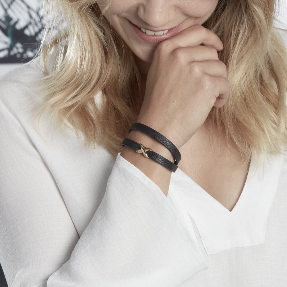 Bracelet Laetus Acier Jaune - Bracelets cuir Femme | Marc Orian