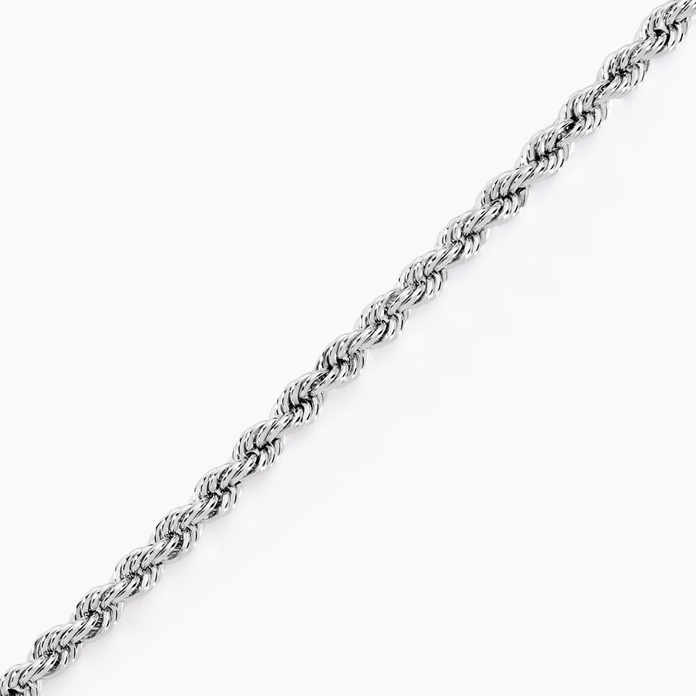Bracelet Cordelia Maille Corde Or Blanc - Bracelets mailles Femme | Marc Orian