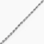 Bracelet Cordelia Maille Corde Or Blanc - Bracelets mailles Femme | Marc Orian