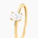 Bague Borje Or Jaune Oxyde De Zirconium - Solitaires Femme | Marc Orian