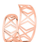 Bracelet Jonc Graphik Line Acier Blanc - Bijoux fantaisie Femme | Marc Orian