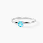 Bague Or Blanc Demi Topaze - Bagues pierres fines Femme | Marc Orian