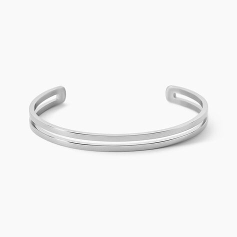 Bracelet Jonc Valen Acier Blanc Sans Pierre - Bracelets joncs Homme | Marc Orian