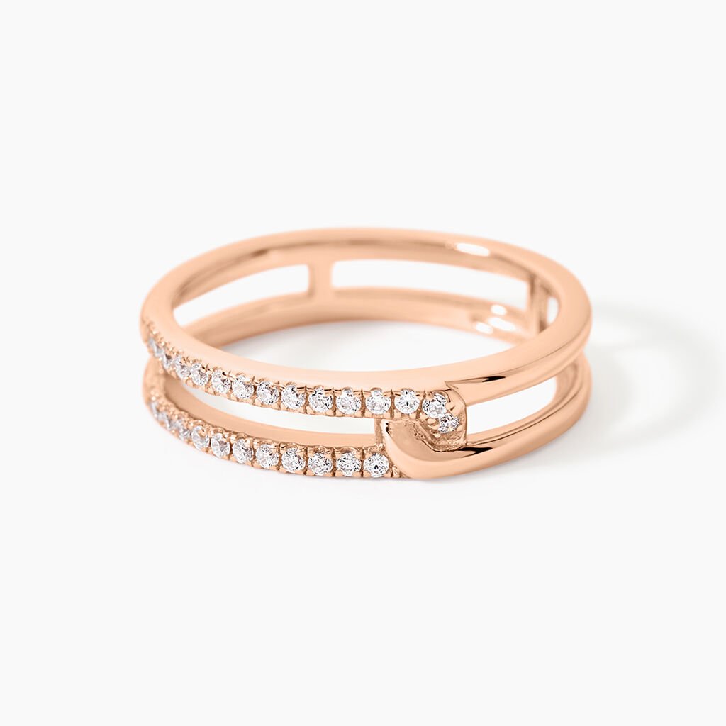 Bague Jessie Argent Rose Oxyde De Zirconium - Bijoux fantaisie Femme | Marc Orian