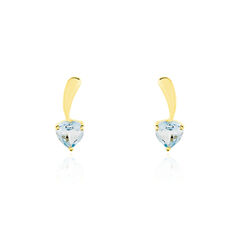 Boucles D'oreilles Puces Salona Or Jaune Topaze - Clous d'oreilles Femme | Marc Orian