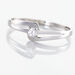 Bague Nesryne Or Blanc Oxyde De Zirconium - Solitaires Femme | Marc Orian