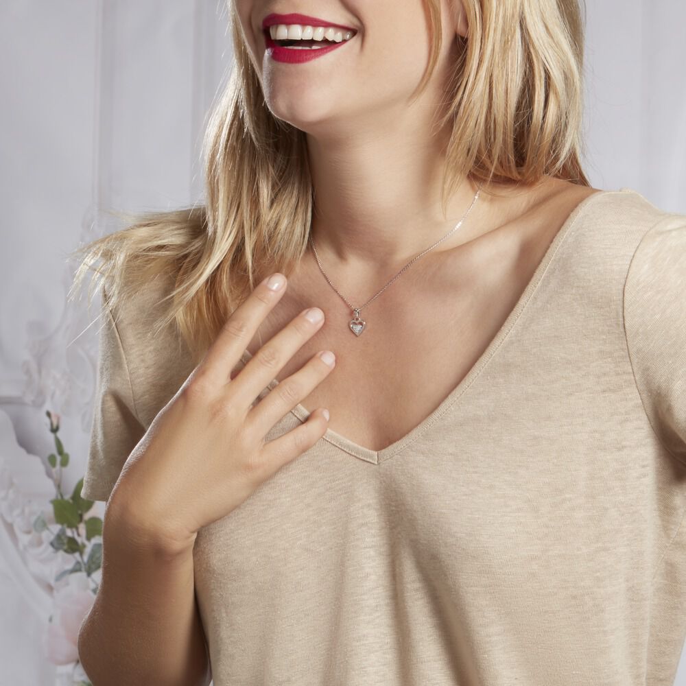 Collier Ysatisae Argent Blanc Oxyde De Zirconium - Colliers avec pierres Femme | Marc Orian