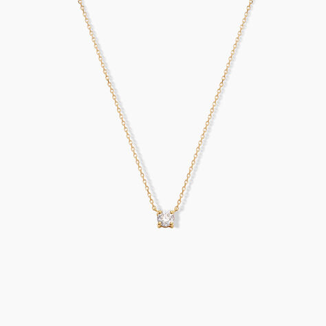 Collier Or Jaune Aphrodite Diamant - Colliers solitaires Femme | Marc Orian