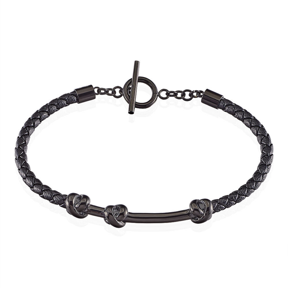 Bracelet Emilien Acier Noir - Bracelets cuir Homme | Marc Orian