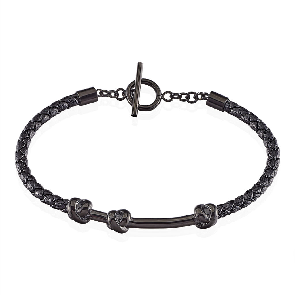 Bracelet Emilien Acier Noir - Bracelets cuir Homme | Marc Orian