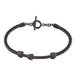 Bracelet Emilien Acier Noir - Bracelets cuir Homme | Marc Orian