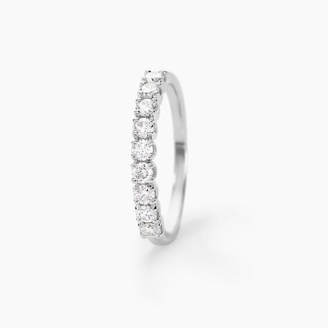 Alliance Hera Or Blanc Diamant - Alliances avec pierres Femme | Marc Orian