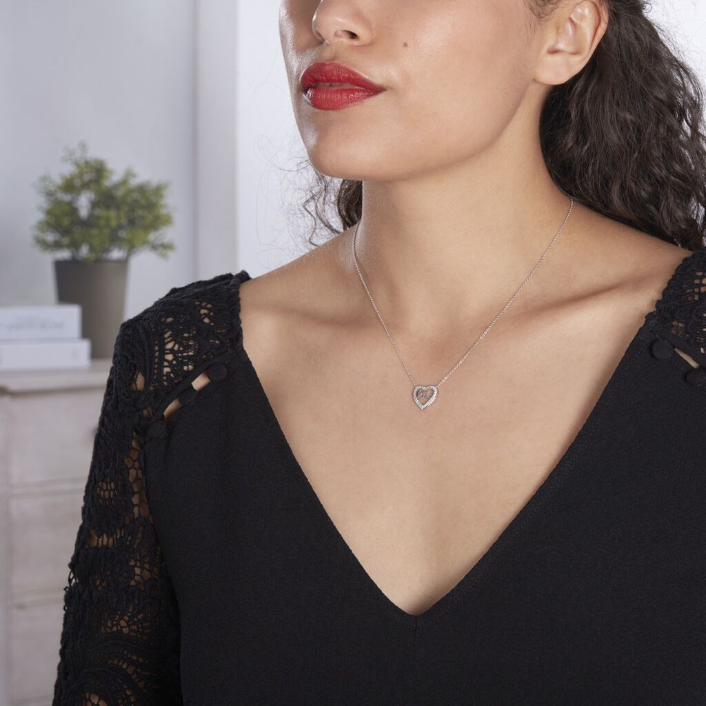 Collier Elansa Argent Blanc Oxyde De Zirconium - Colliers Femme | Marc Orian
