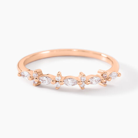 Bague Naura Argent Rose Oxyde De Zirconium - Bijoux fantaisie Femme | Marc Orian