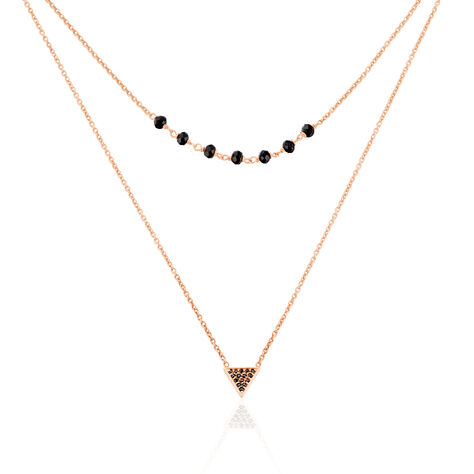 Collier Andreana Argent Rose Pierre De Synthese - Colliers multirangs Femme | Marc Orian
