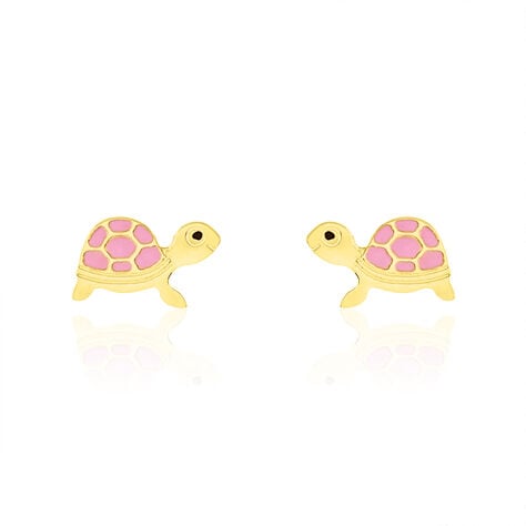Boucles D'oreilles Puces Cali Tortue Or Jaune - Puces Enfant | Marc Orian