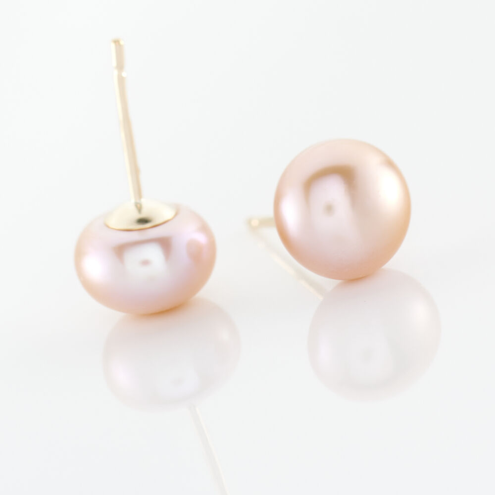 Boucles D'oreilles Puces Ursulina Or Jaune Perle De Culture - Boucles d'oreilles mariage Femme | Marc Orian