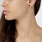 Boucles D'oreilles Puces Argent Blanc Brunhilld Ambre - Puces Femme | Marc Orian