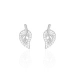 Boucles D'oreilles Puces Filae Argent Blanc Oxyde De Zirconium - Puces Femme | Marc Orian