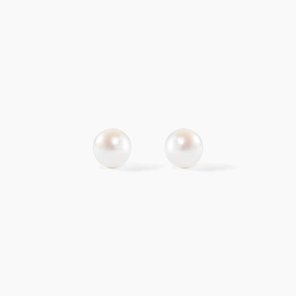 Boucles D'oreilles Puces Suki Or Jaune Perle De Culture - Boucles d'oreilles mariage Femme | Marc Orian